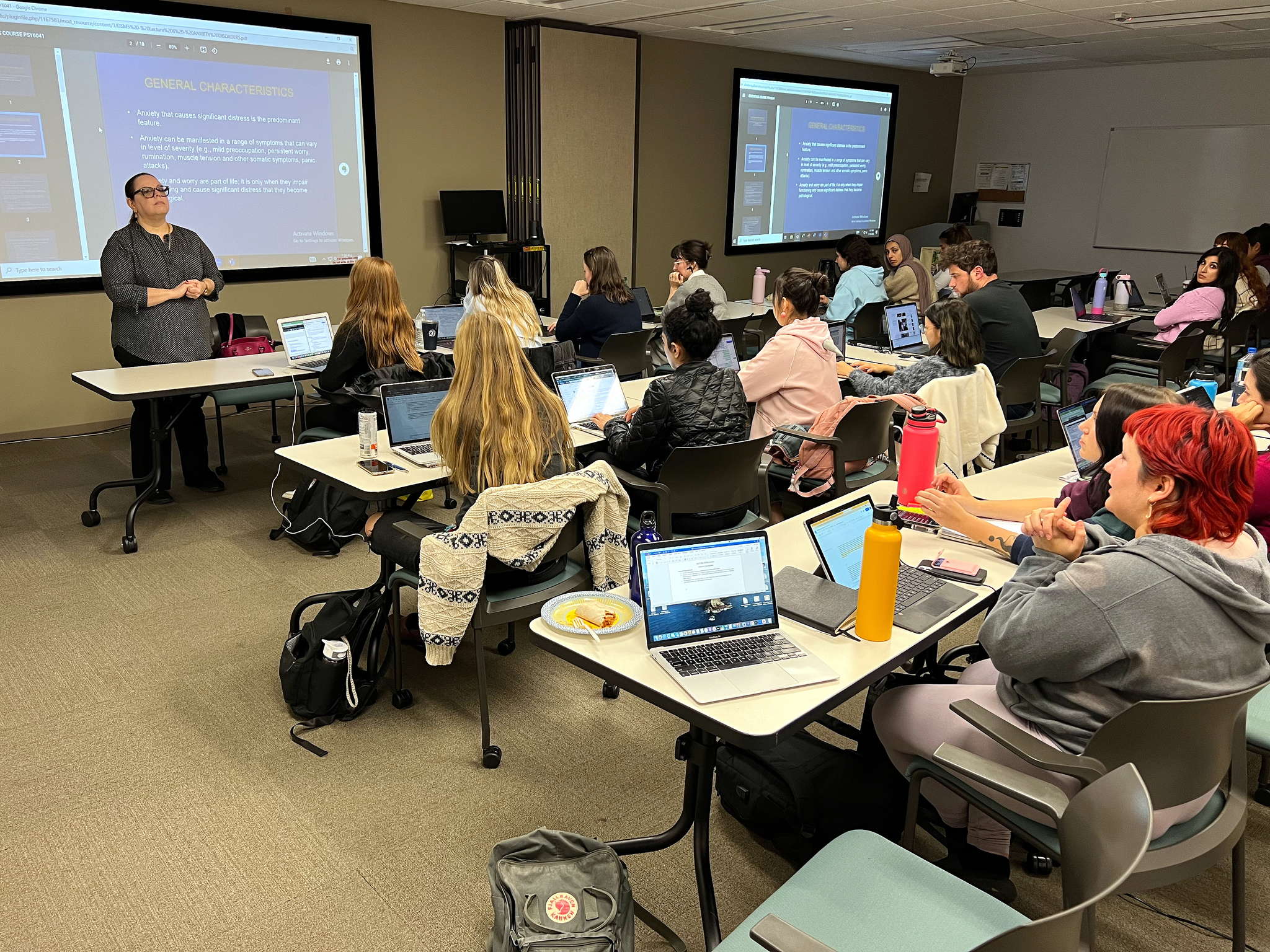 Classroom full of students