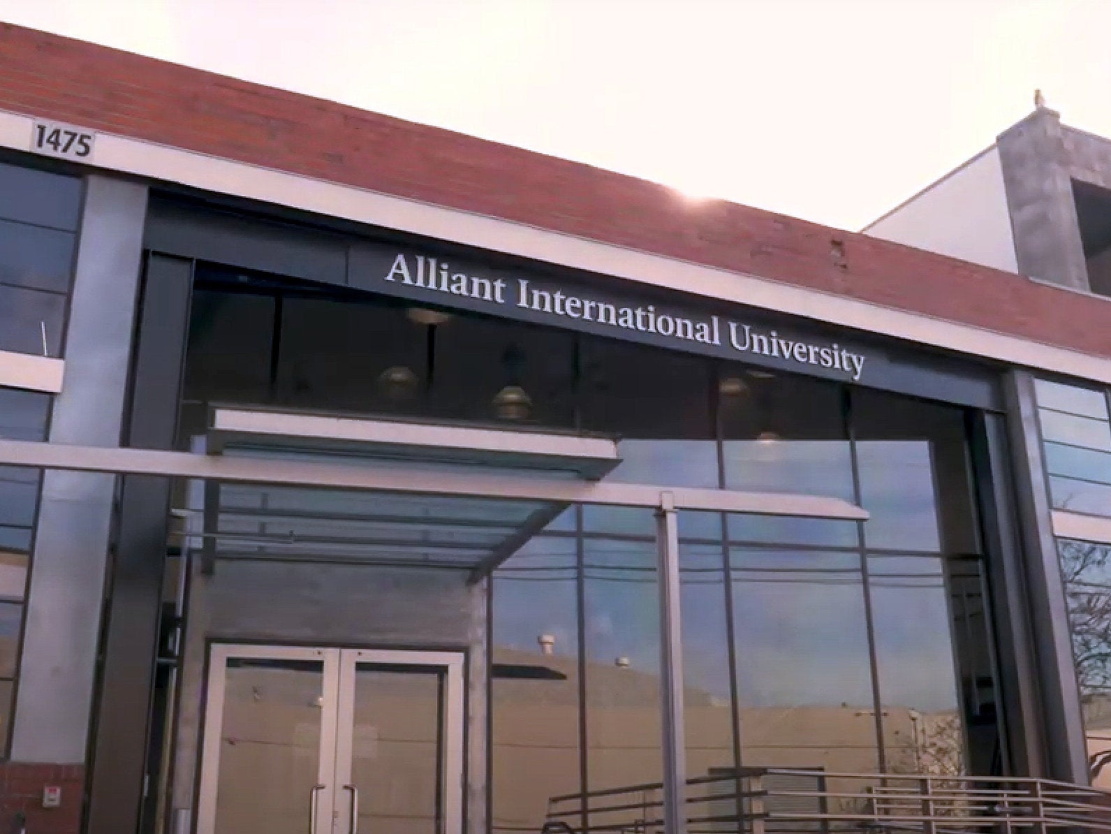 Front view of a building at campus
