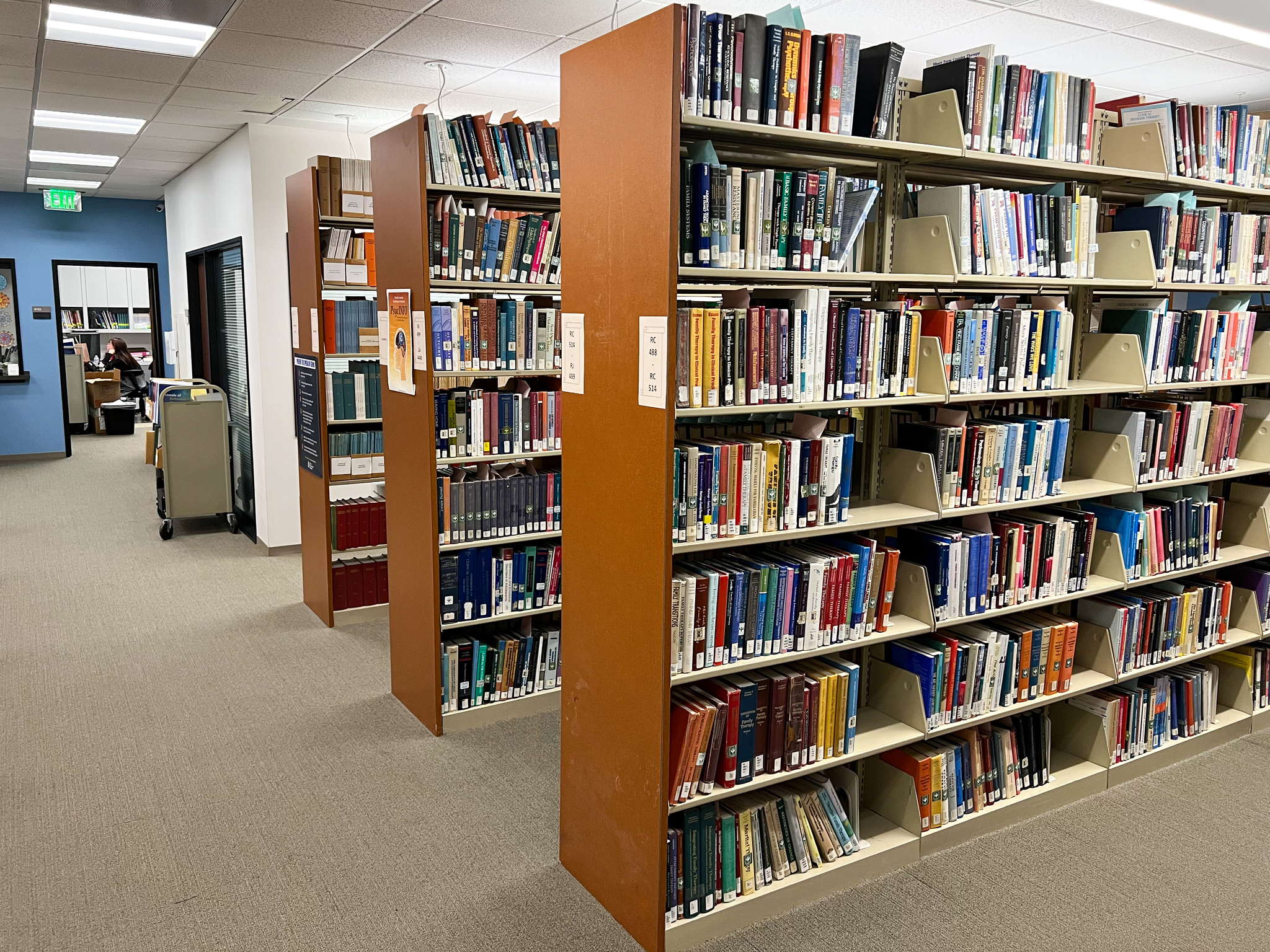 The library of the Los Angeles campus