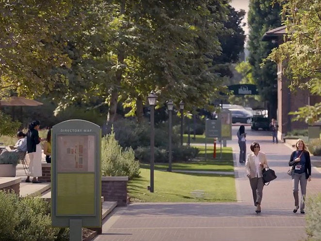 The walkways of Los Angeles campus
