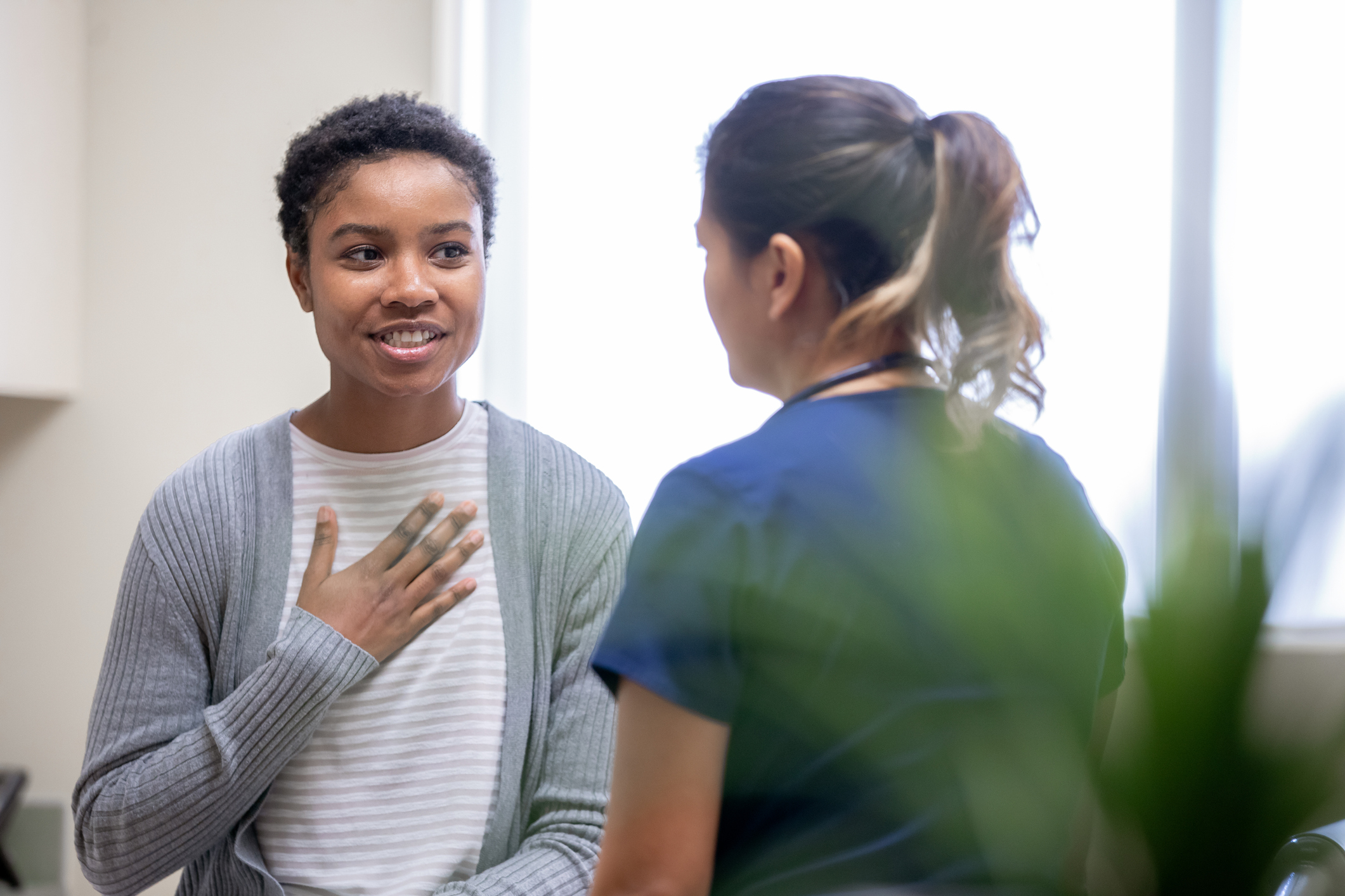 two therapist chatting